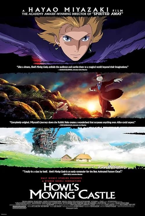 Howl's Moving Castle film posteri