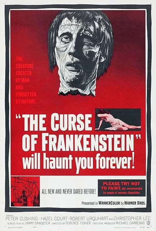 The Curse of Frankenstein film posteri