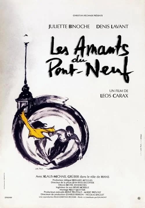The Lovers on the Bridge film posteri