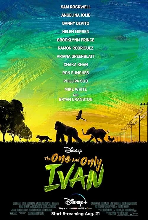 The One and Only Ivan film posteri